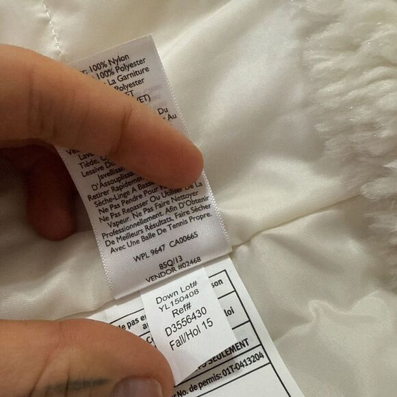 NWT Eddie Bauer Womens White Jacket Down Highland Snow Puffer Soft Shell Ski‎ XS - Picture 13 of 16